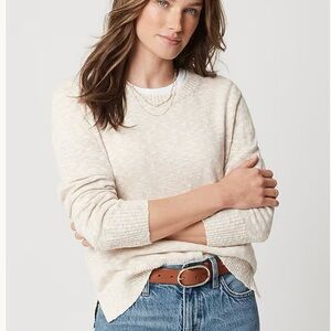 J. Crew Women's Beach Sweater Size XXL Cotton Blend Preppy Crewneck Clean Girl